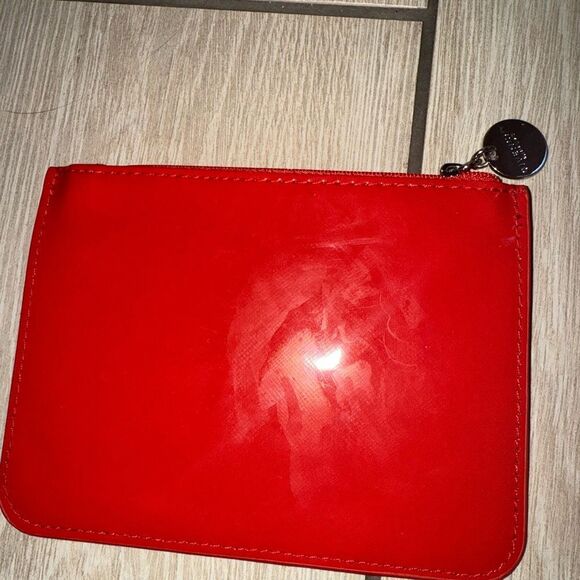 New Givenchy perfume Red Leather Pouch/ change bag - Picture 3 of 4